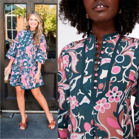 Tuckernuck x Cameran Eubanks Wimberly Magnolia Chintz Indre Dress NWT Size Small - Picture 2 of 13